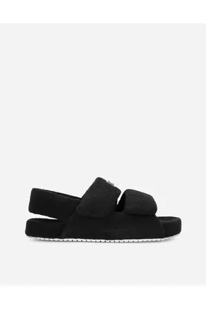 Dolce & Gabbana Terrycloth Sandals With Logo Tag - Man Sandals And Slides 44
