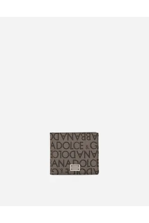 Dolce & Gabbana Jacquard Wallet - Man Wallets And Small Leather Goods Black Fabric Onesize