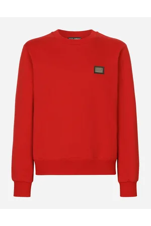 Dolce & Gabbana Jersey Sweatshirt With Branded Tag - Man Sweatshirts Cotton 44