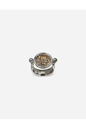 Dolce & Gabbana Ring With Coin - Man Bijoux Multi-colored Metal 60