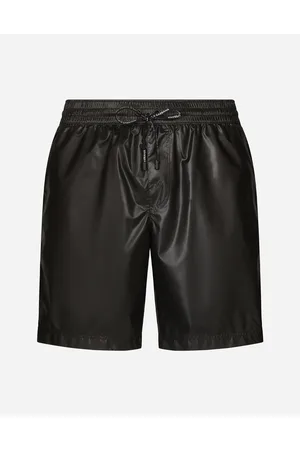 Dolce & Gabbana Mid-length Swim Trunks With Branded Band - Man Beachwear Fabric 3