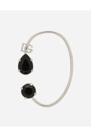 Dolce & Gabbana Single Ear Cuff With Rhinestones And Dg Logo - Man Bijoux Multi-colored Metal Onesize