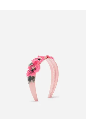 Dolce & Gabbana Headband With Floral Chiffon Application - Woman Accessories Viscose Onesize
