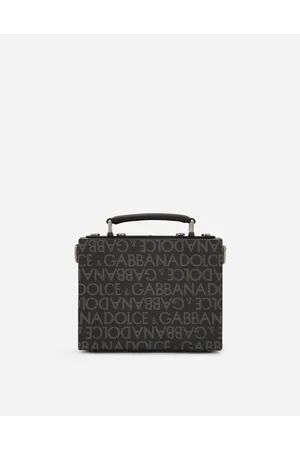 Dolce & Gabbana Coated Jacquard Box Bag - Man Crossbody Bags Multi-colored Fabric Onesize