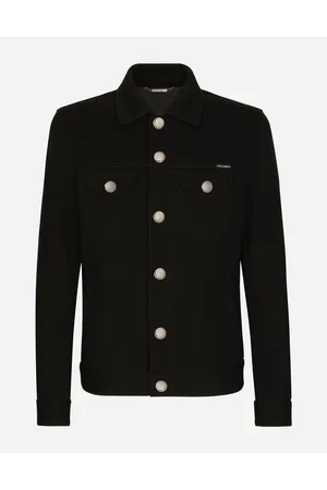 Dolce & Gabbana Jersey Jacket With Branded Tag - Man Coats And Jackets 48