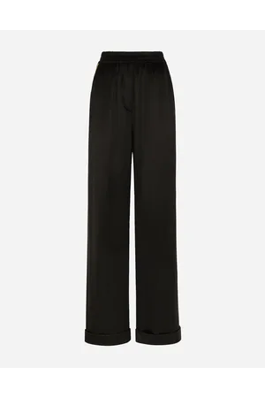 Dolce & Gabbana Silk Satin Pajama Pants - Woman Trousers And Shorts 38