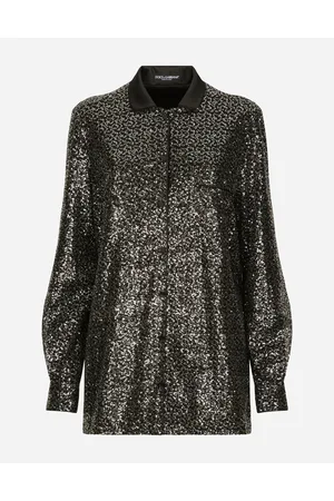 Dolce & Gabbana Sequined Shirt - Woman Shirts And Tops Multi-colored 36