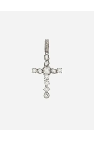 Dolce & Gabbana Anna Charm In Gold 18kt And Colorless Topazes - Woman Charms Onesize