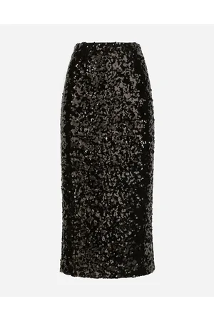 Dolce & Gabbana Sequined Calf-length Skirt - Woman Skirts 40