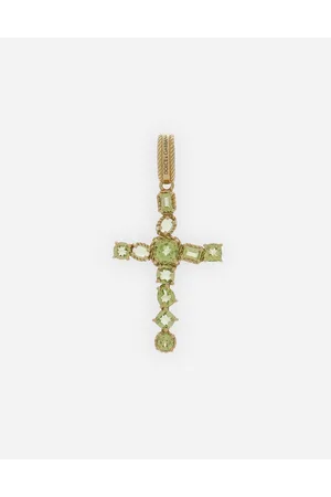 Dolce & Gabbana Anna Charm In Yellow 18kt And Peridots - Woman Charms Onesize