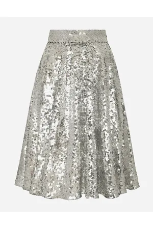 Dolce & Gabbana Sequined Midi Circle Skirt - Woman Skirts Tulle 36