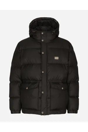 Dolce & Gabbana Nylon Down Jacket With Hood And Branded Tag - Man Coats And Jackets Nylon 46
