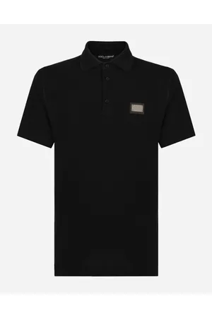 Dolce & Gabbana Cotton Piqué Polo-shirt With Branded Tag - Man T-shirts And Polos Cotton 44