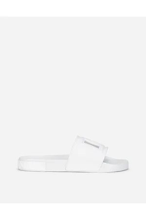 Dolce & Gabbana Rubber Beachwear Slides With Dg Millennials Logo - Man Rubber 39