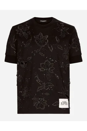 Dolce & Gabbana Cotton Interlock T-shirt With Embroidery - Man T-shirts And Polos Cotton 44