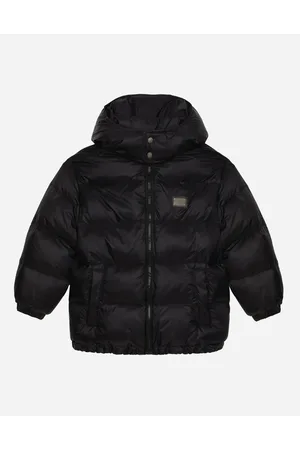 Dolce & Gabbana Nylon Down Jacket With Hood And Logo Tag - Man Coats And Jackets Nylon 2 Years