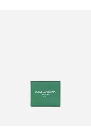 Dolce & Gabbana Calfskin Bifold Wallet With Logo - Man Wallets And Small Leather Goods Leather Onesize