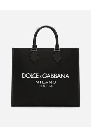 Dolce & Gabbana Large Nylon Shopper With Rubberized Logo - Man Shoppers Nylon Onesize
