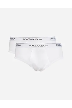 Dolce & Gabbana Stretch Cotton Brando Briefs Two-pack - Man Underwear And Loungewear Cotton 3