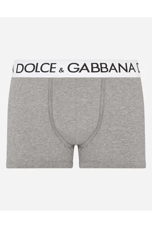 Dolce & Gabbana Two-way-stretch Cotton Jersey Regular-fit Boxers - Man Underwear And Loungewear Gray Cotton 3