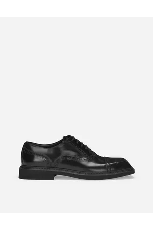 Dolce & Gabbana Brushed Calfskin Derby Shoes - Man Lace-ups Leather 41