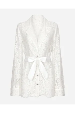 Dolce & Gabbana Floral Cordonetto Lace Pajama Shirt - Woman Shirts And Tops 36