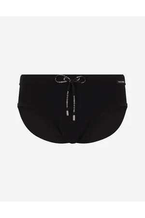 Dolce & Gabbana Swim Briefs With Label - Man Beachwear Jersey 3