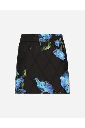 Dolce & Gabbana Fabric Miniskirt With Bluebell - Woman Skirts 40