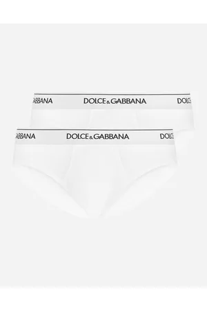 Dolce & Gabbana Stretch Cotton Mid-rise Briefs Two Pack - Man Underwear And Loungewear Cotton 3
