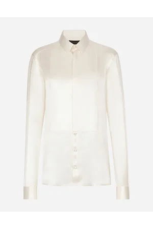 Dolce & Gabbana Silk Shirt With Shirt Front - Woman Shirts And Tops Silk 36