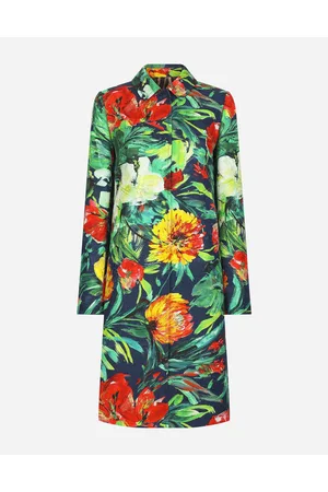 Dolce & Gabbana Bloom- Brocade Coat - Woman Coats And Jackets 36