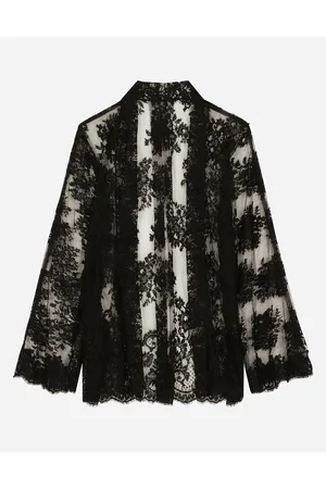 Dolce & Gabbana Floral Chantilly Lace Kimono Shirt - Woman Shirts And Tops 38