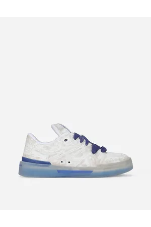 Dolce & Gabbana Leather New Roma Sneakers - Man Sneakers Blue 44