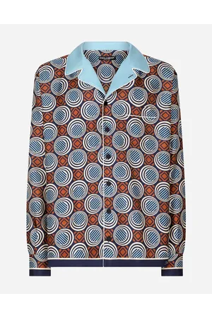 Dolce & Gabbana Printed Silk Shirt - Man Shirts 37