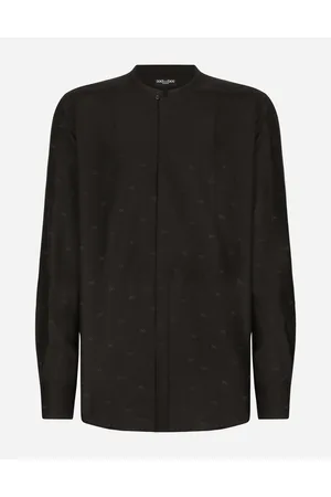 Dolce & Gabbana Silk Martini-fit Shirt With Plastron - Man Shirts 37