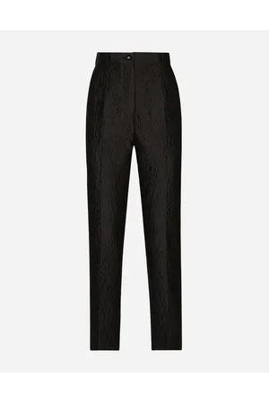 Dolce & Gabbana Tailored Floral Jacquard Pants - Woman Trousers And Shorts 40