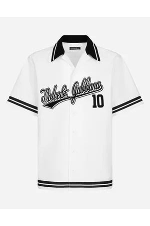 Dolce & Gabbana Cotton Hawaiian Shirt With Logo - Man Shirts 37