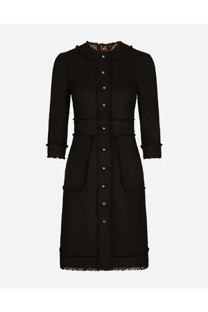 Dolce & Gabbana Raschel Tweed Midi Dress - Woman Dresses 46