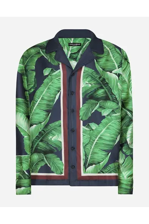 Dolce & Gabbana Banana-tree- Silk Shirt - Man Shirts 37