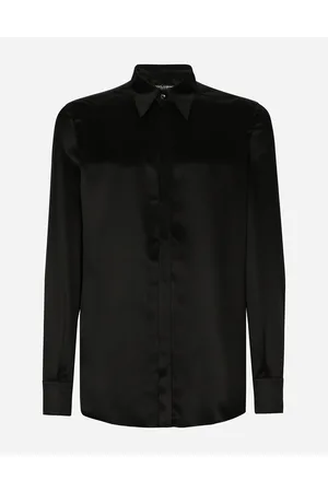 Dolce & Gabbana Silk Satin Martini-fit Shirt - Man Shirts Silk 40