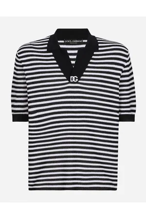 Dolce & Gabbana Polo Manica Corta - Man Sweaters And Cardigans White 50