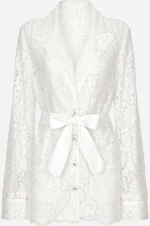 Dolce & Gabbana Floral Cordonetto Lace Pajama Shirt - Woman Shirts And Tops 36