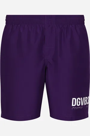 Dolce & Gabbana Mid-length Swim Trunks With Dgvib3 Print And Logo - Man Dgvib3 Collection Fabric 3