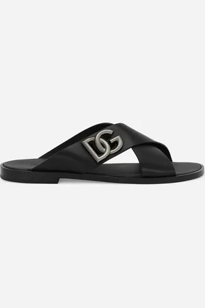 Dolce & Gabbana Calfskin Sandals - Man Sandals And Slides Leather 39