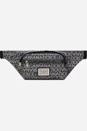 Dolce & Gabbana Small Coated Jacquard Belt Bag - Man Backpacks And Fanny Packs Fabric Onesize