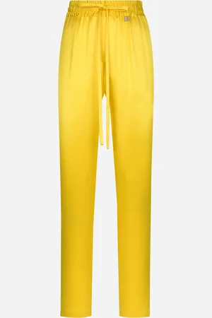 Dolce & Gabbana Silk Crepe Pants With Elasticated Waistband - Woman Trousers And Shorts 40