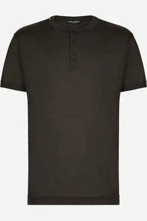 Dolce & Gabbana Short-sleeved Silk T-shirt - Man T-shirts And Polos Multi-colored 44