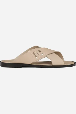 Dolce & Gabbana Calfskin Sandals - Man Sandals And Slides Leather 39