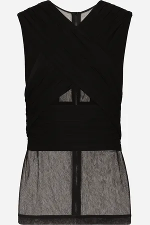 Dolce & Gabbana Stretch Tulle T-shirt With Draping - Man T-shirts And Polos 48
