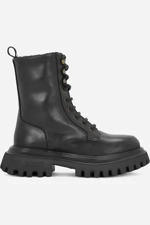 Dolce & Gabbana Vintage Calfskin Hi Trekking Ankle Boots - Man Shoes (24-38) Leather 27